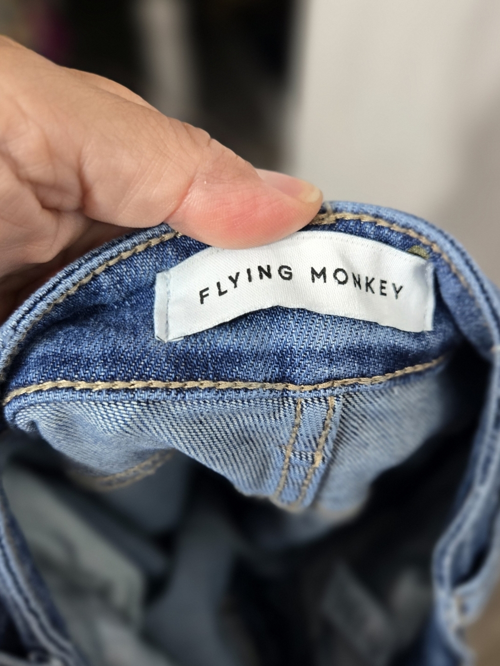 Flying Monkey High Waisted Wide Leg Jeans Sz 28 - Picture 4 of 10